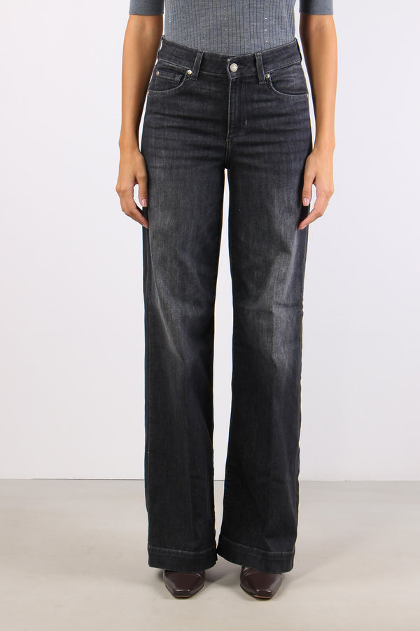 Denim Authentic Flare Denim Black-2