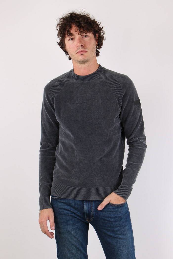 Girocollo Ciniglia Blue Black