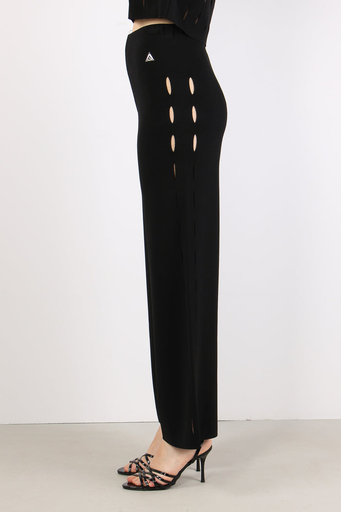 Pantalone Cut Out Nero-6