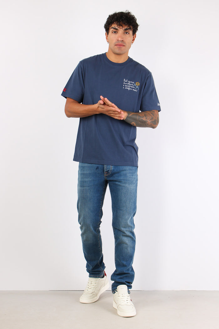 T-shirt Vacanze Bel Temp Blu-3