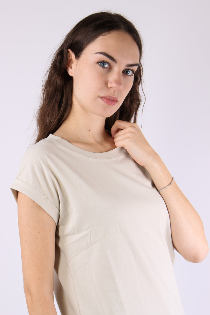T-shirt Basica Cotone Crystal Grey-4