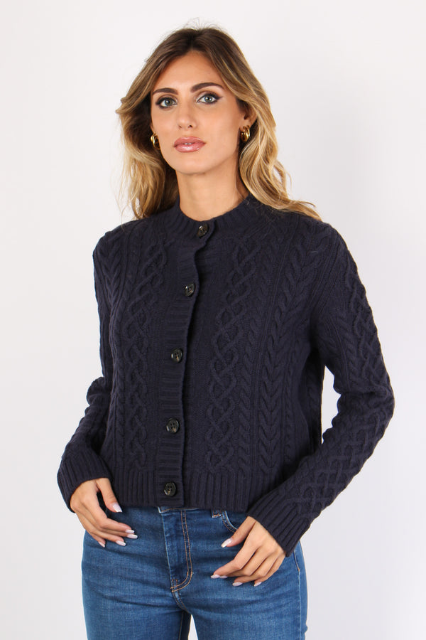 Afosi Cardigan Trecce Blu