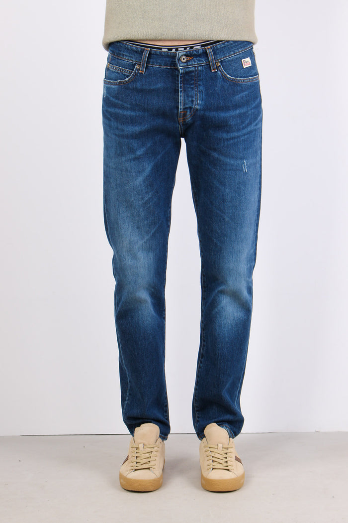 Denim Slim Fit Cotone Riciclat Denim-3