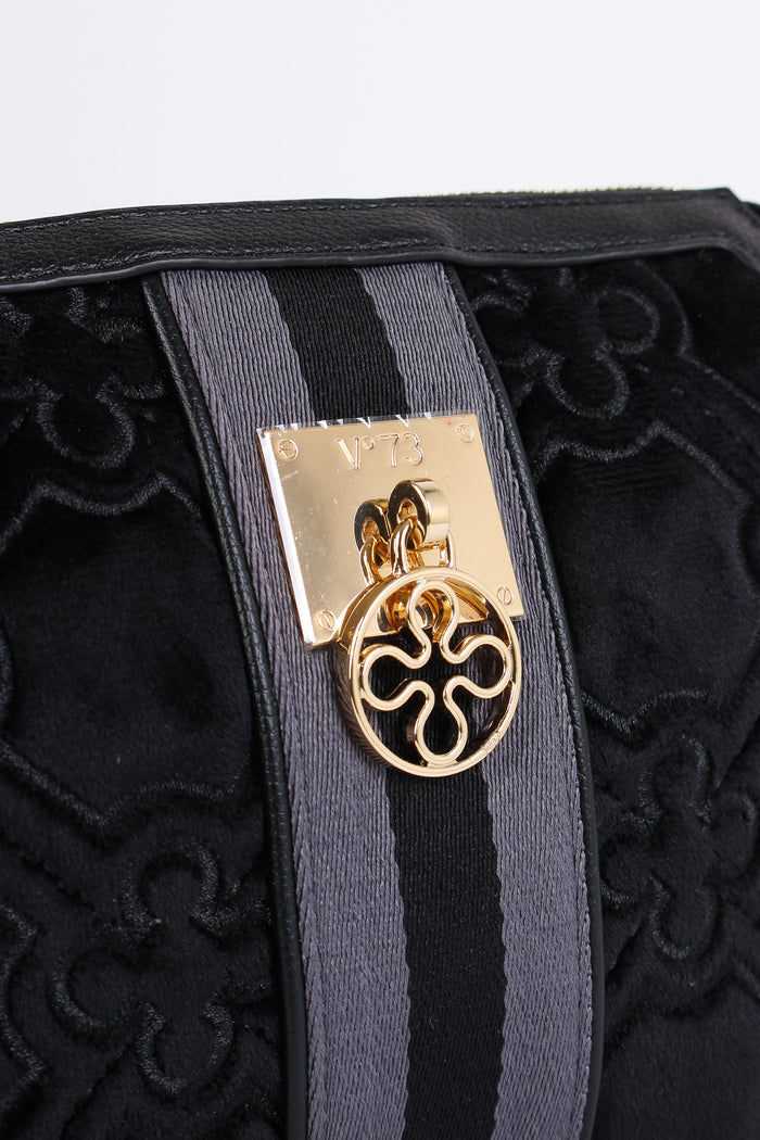 Cate Borsa Tre Scomparti Nero/grigio-4