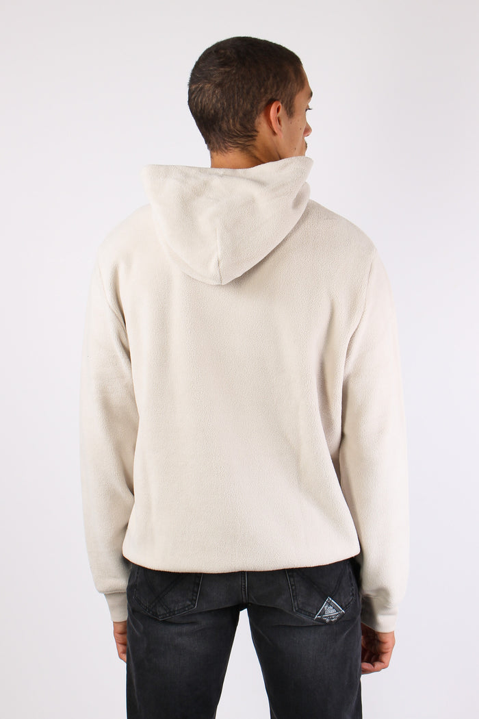 Felpa Cappuccio Pile Khaki Stone-5