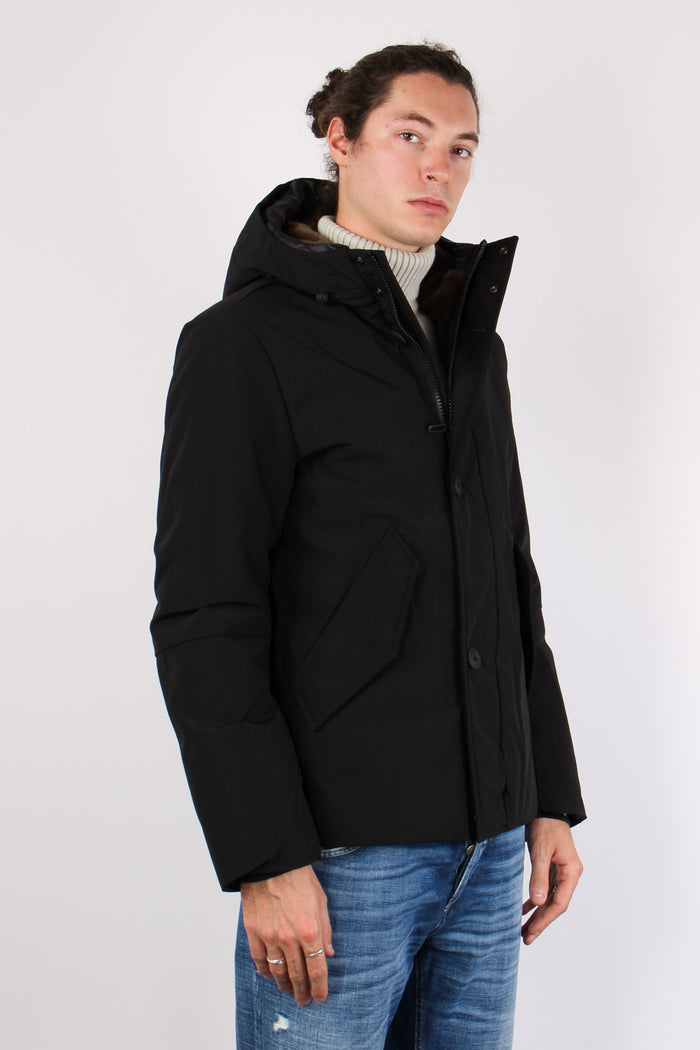 Parka Nylon Inserto Ecopellicc Black-4