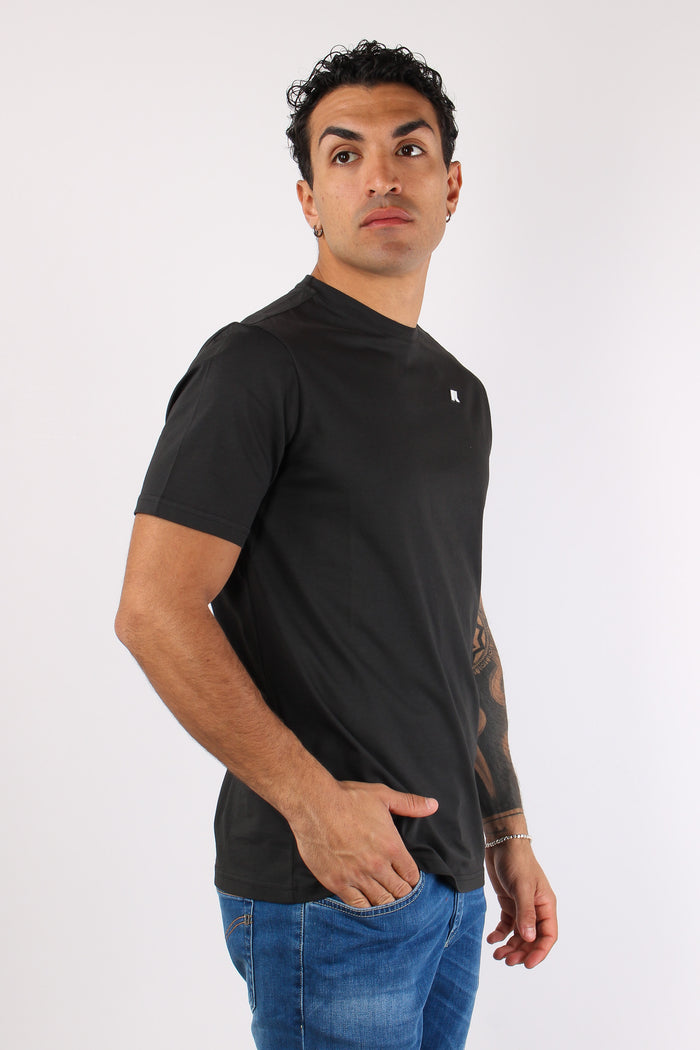 T-shirt Basica Logo Contrasto Black Pure-6