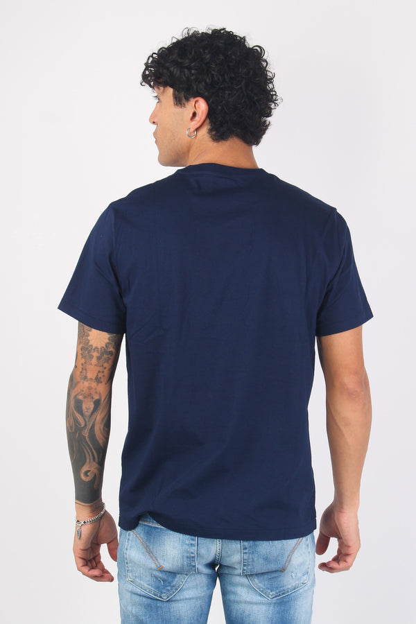 T-shirt Underwear Scritta Navy-2