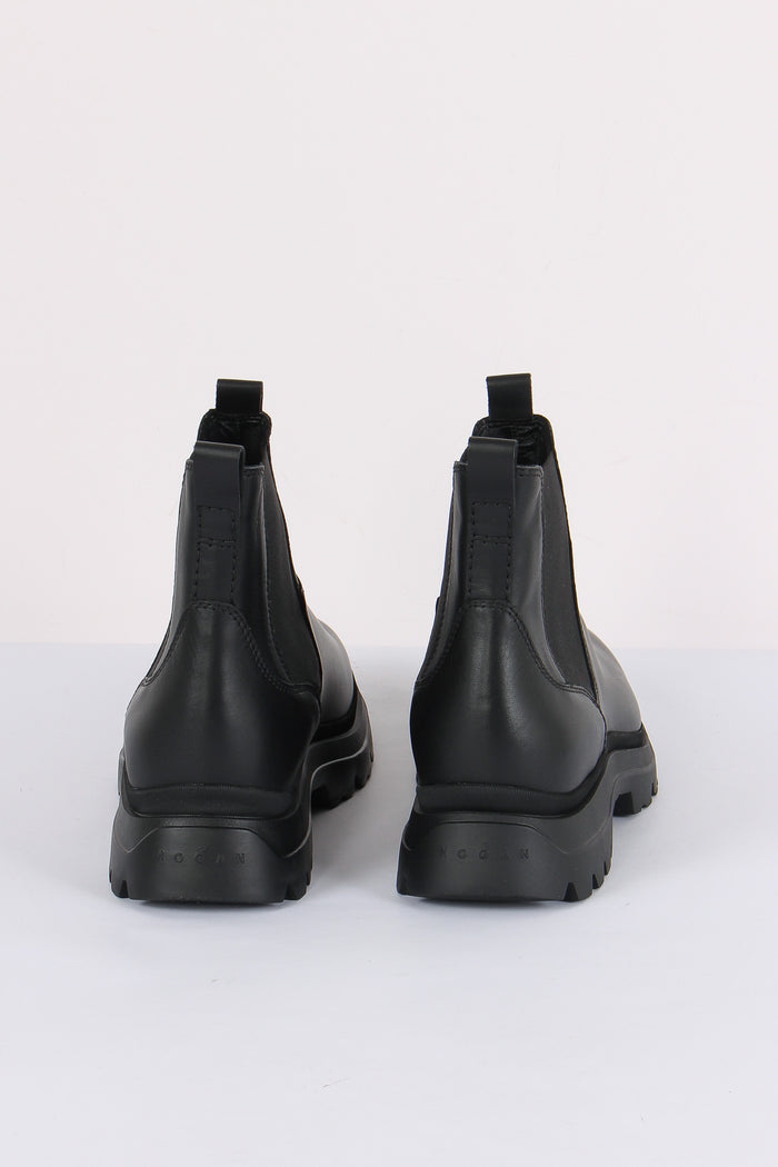 Anfibio H692 Chelsea Pelle Liscia Nero-3