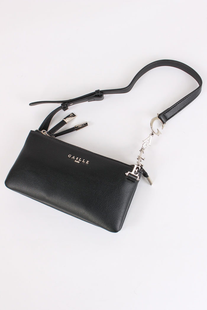 Mini Busta Tracolla Catena Nero-4