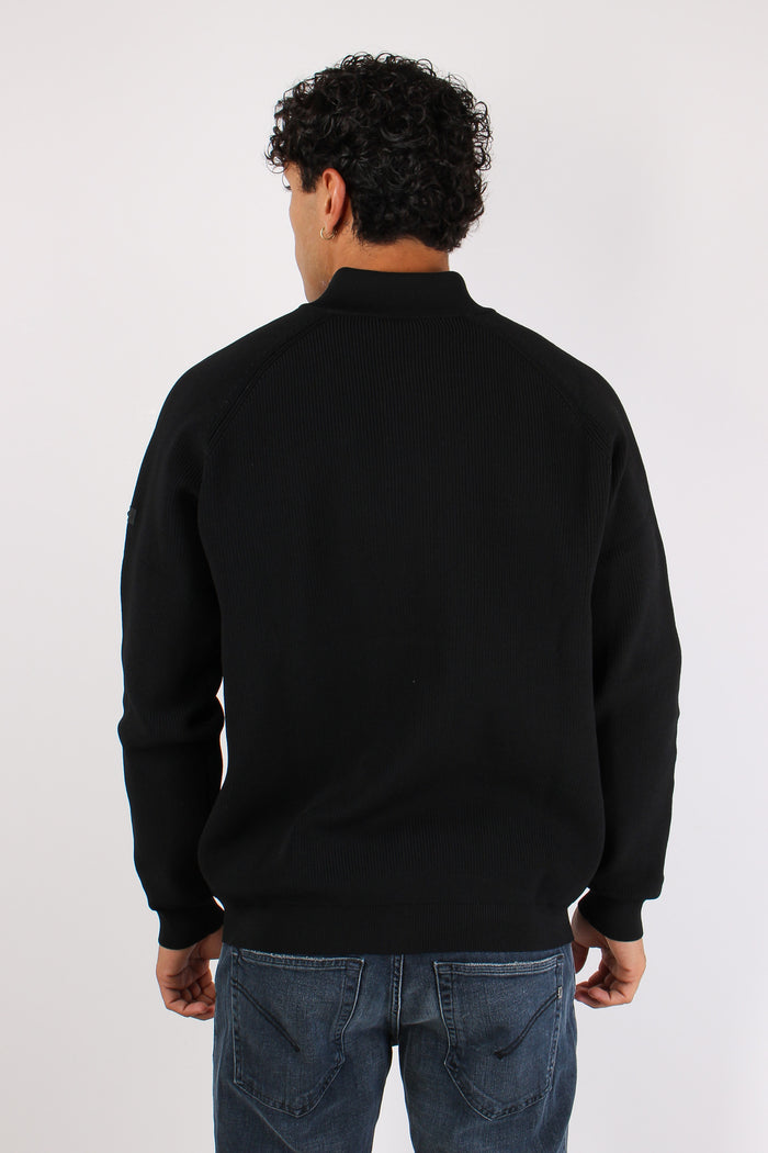 Maglia Full Zip Tricotech Black-5