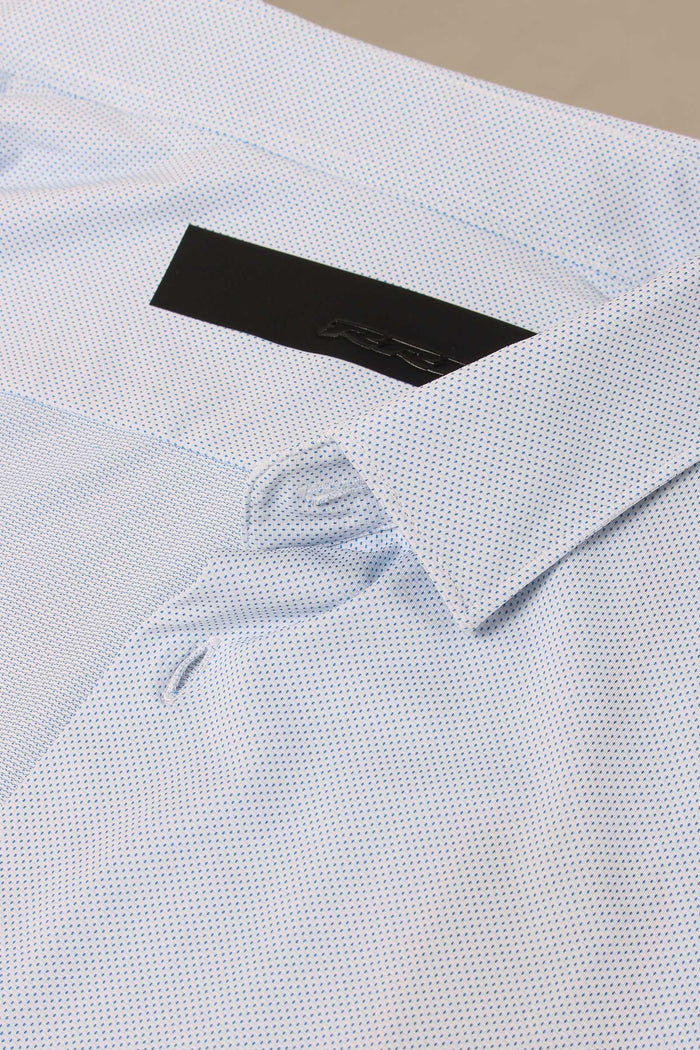 Camicia Oxford Jacquard White Az-8