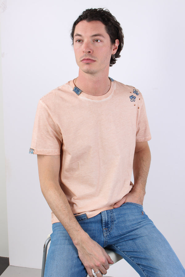 T-shirt Ricamo Fiori Aurora-2