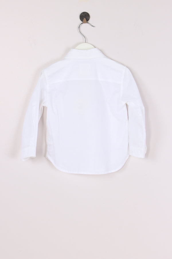 Camicia Cotone 4 Bottoni Bianco-2