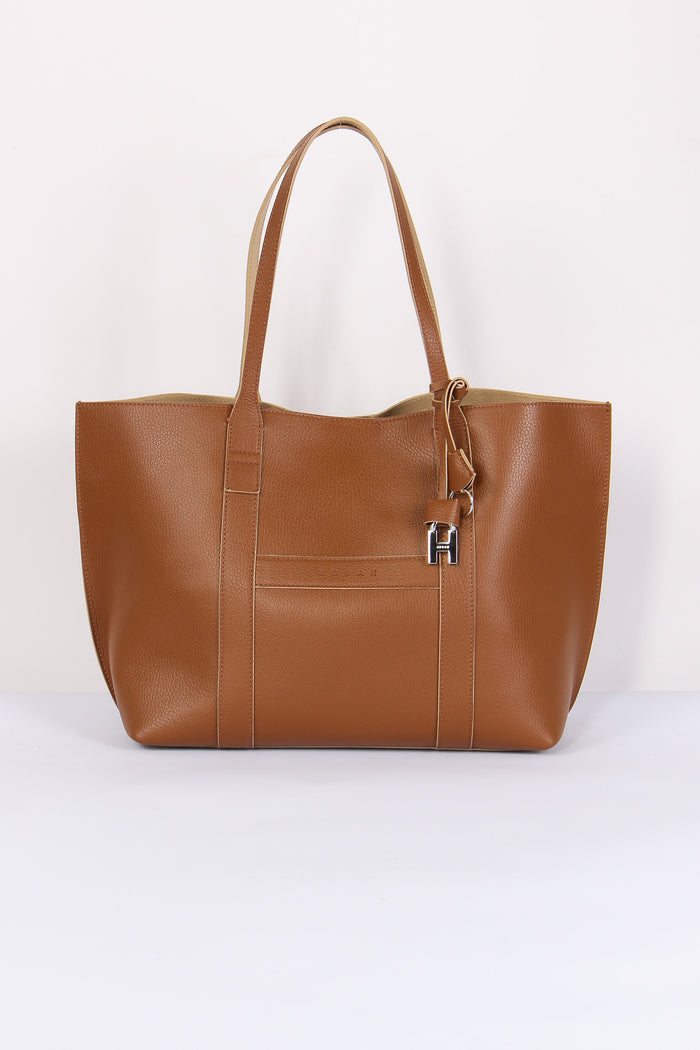 Shopping Script Media Pelle Marrone