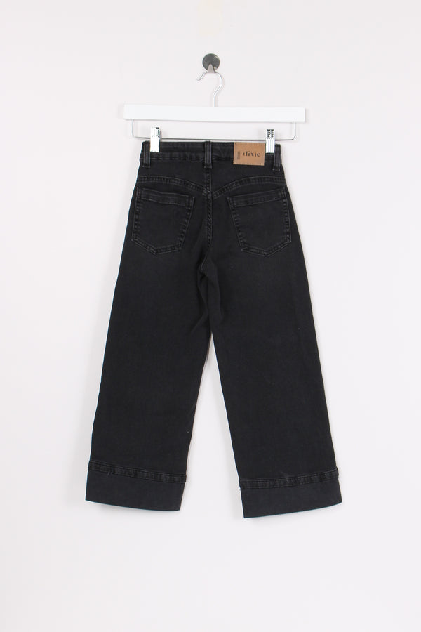 Jeans Cropped Denim Nero-2