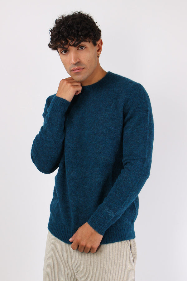 Girocollo Misto Alpaca Teal Green-2