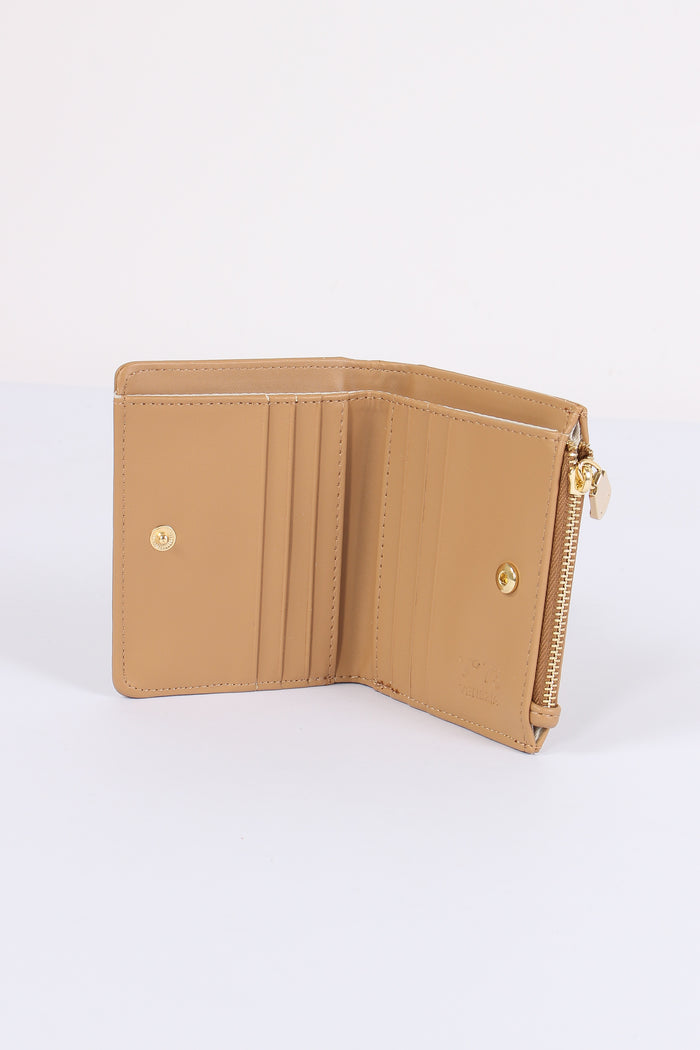 Keira Portafoglio Small Zip Around Beige-4