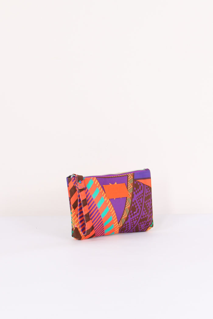 Pochette Mini Fantasia Viola/arancio-5