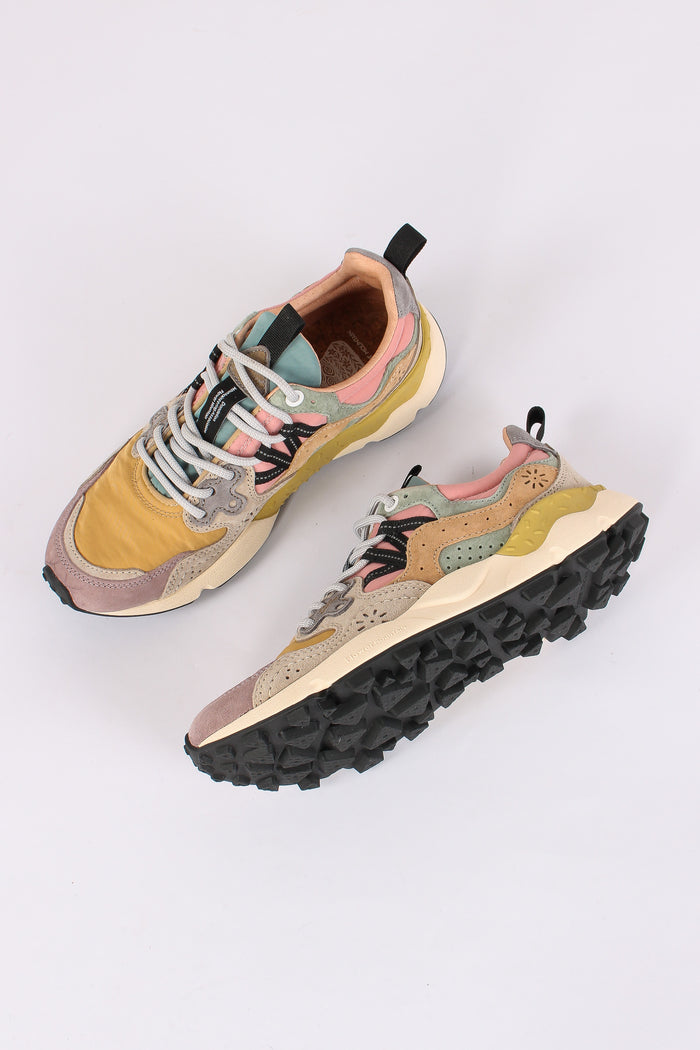 Sneakers Yamano 3  Suede/nylon Purple/orange-2