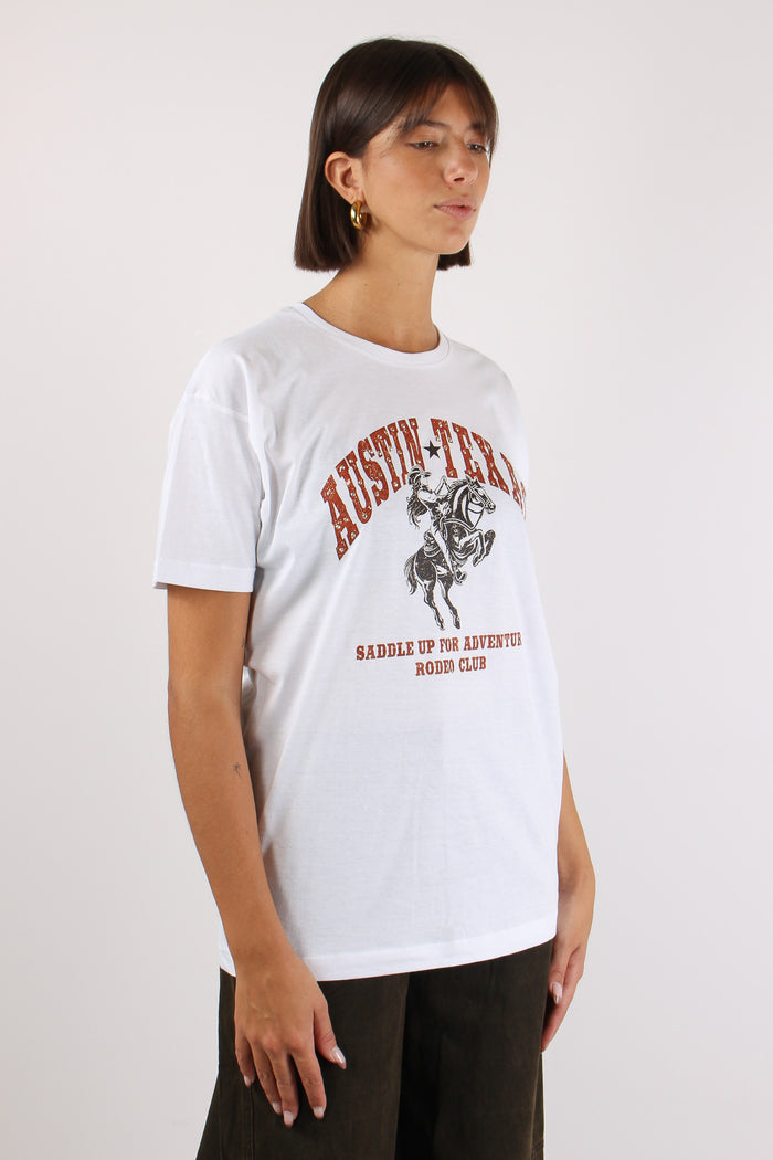 T-shirt Stampa Bianco-4