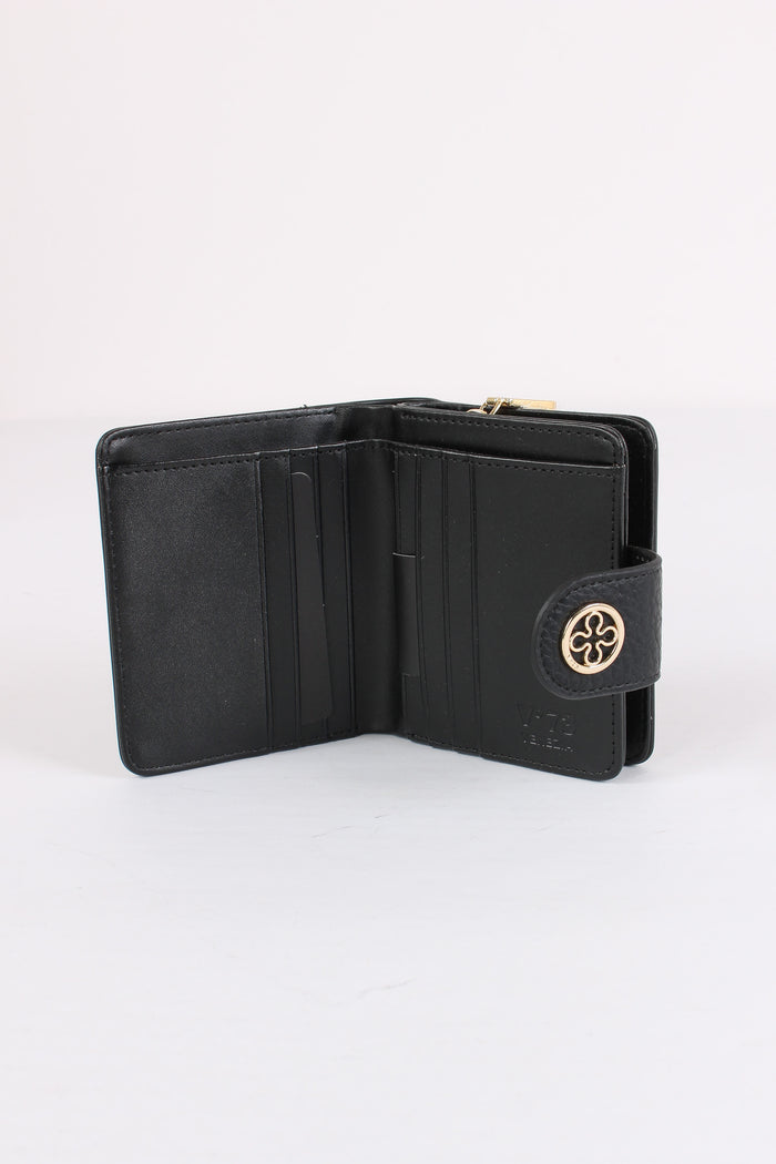 Federica W Portafoglio Piccolo Nero-4