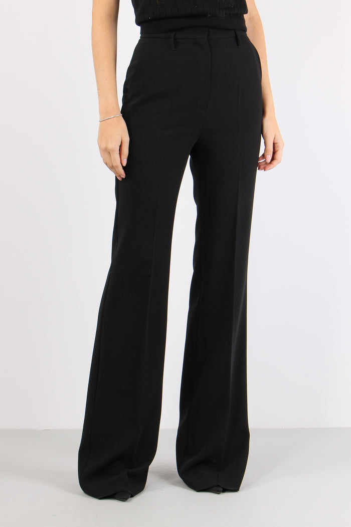 Alabama Pantalone Zampa Cady Nero-7