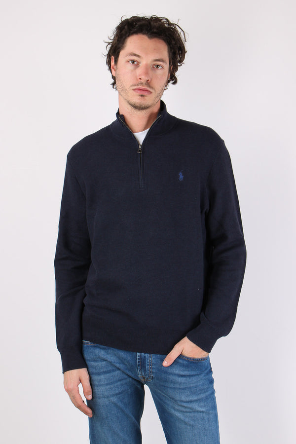 Maglia Mezza Zip Nido Dape Navy