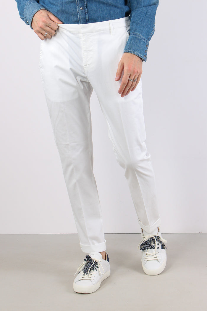 Gaubert Pantalone Gabrdina Leggera Bianco-5