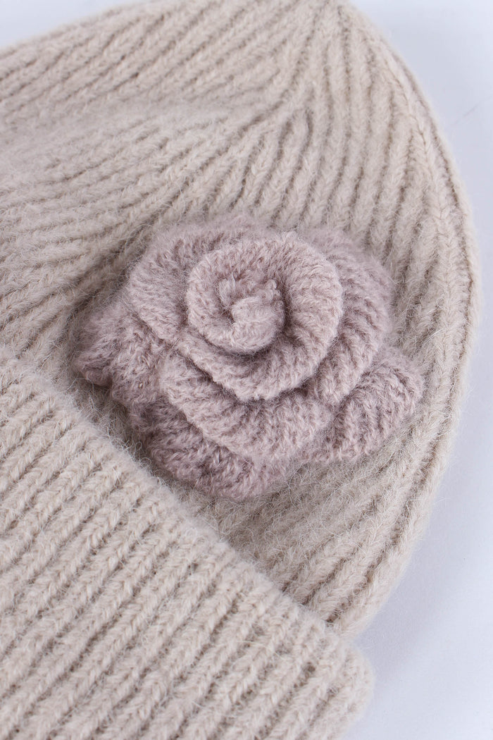 Cuffia Applicazione Rose Nude-8