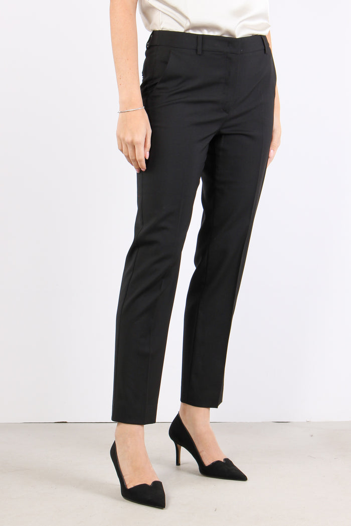 Canon Pantalone Fresco Lana Nero-3