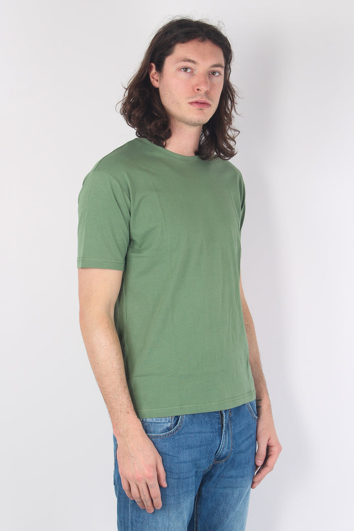 T-shirt Basica Girocollo Green-4