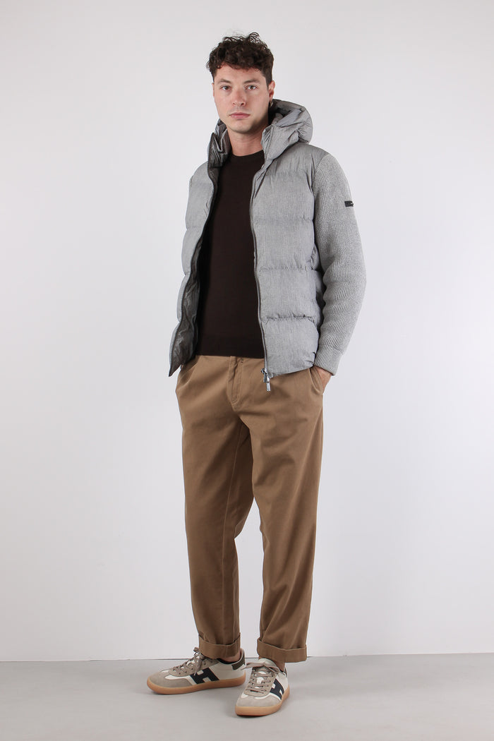 Jacket Bimateriale Silver-4