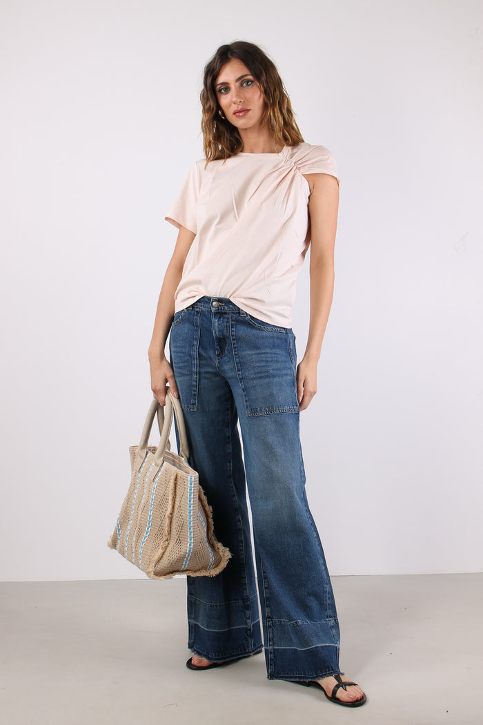 Lateral T-shirt Arriccio Spall Silver Peony-5