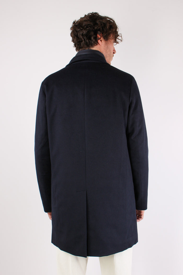 Cappotto Interno Piuma Blu Prussia-6