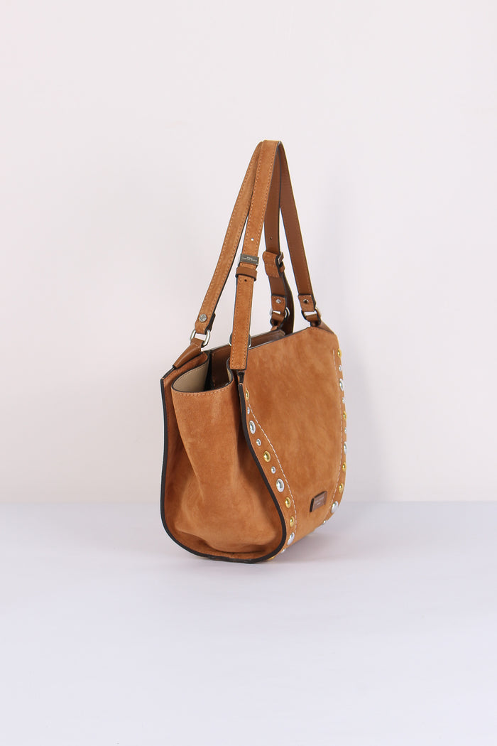 Bloom Shopping Camoscio Borchi Caramello-9