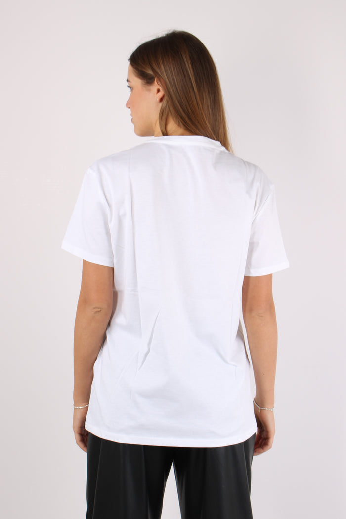 T-shirt Lamina Stampa Bianco/city-5