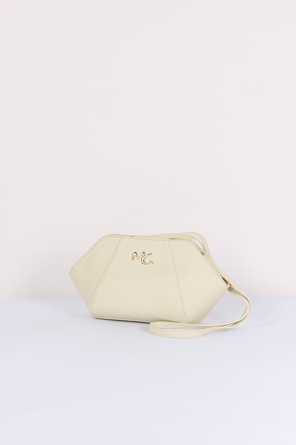 Pochette Rigida Logo Avorio-2