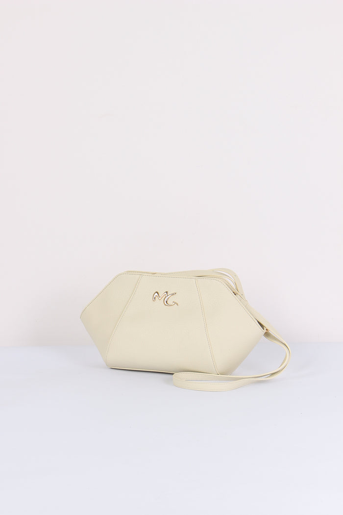 Pochette Rigida Logo Avorio-2