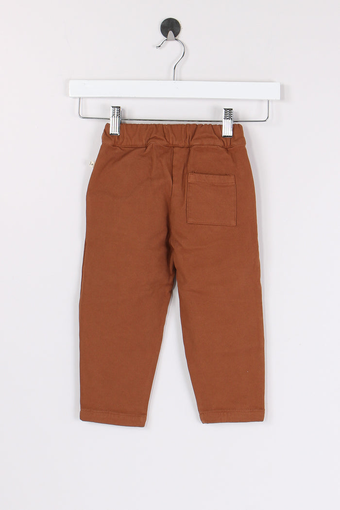 Pantalone Cotone Caldo Castagna-2