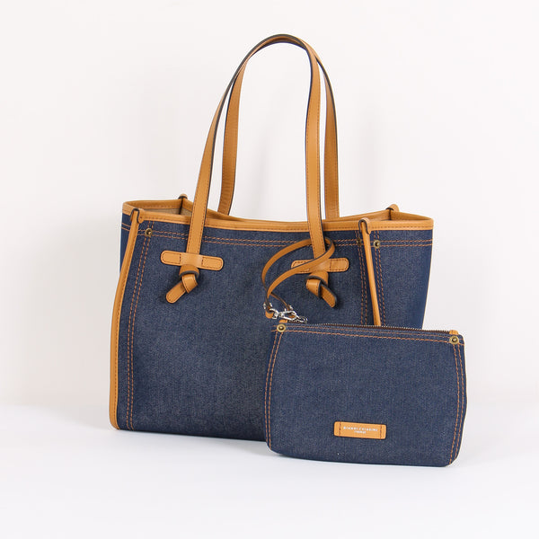 Mini Shopping Denim Blue-2