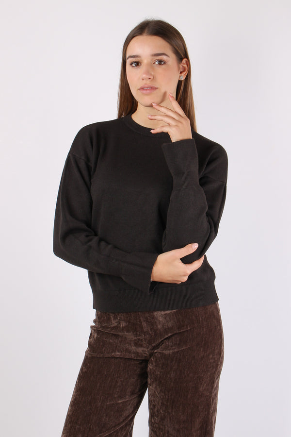 Maglia Viscosa Ripresa Polsi Moro-2