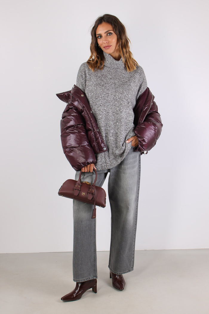 Dresda Collo Alto Micro Paille Mutli Bianco/grigio