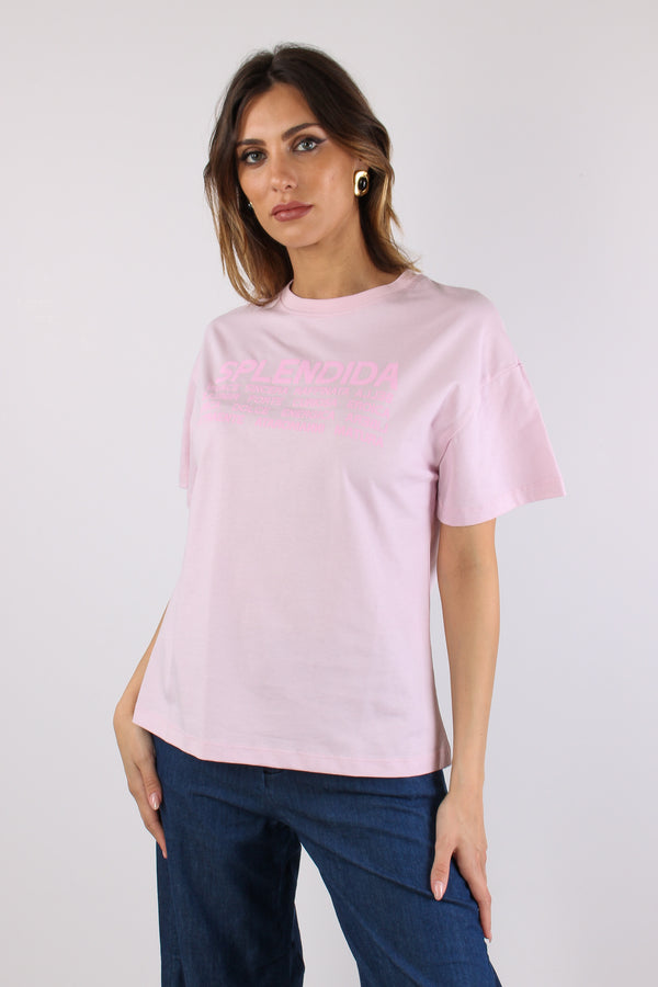 T-shirt Over Splendida Rosa-2