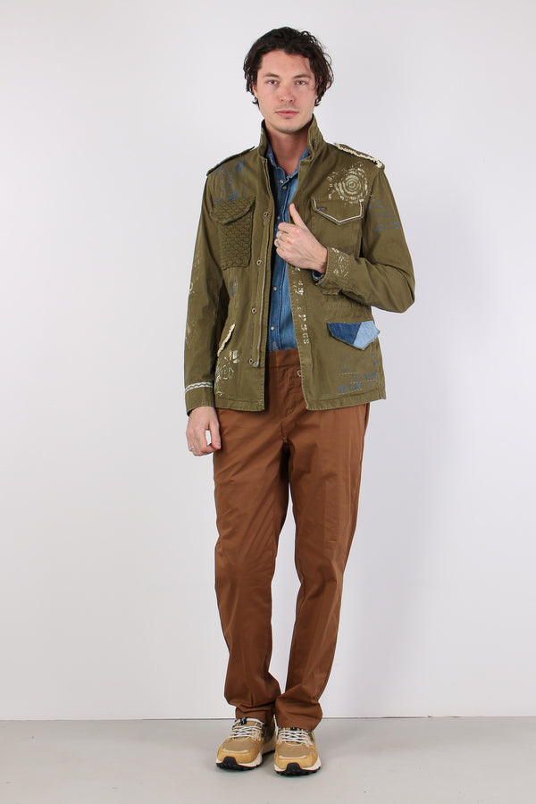 Field Jacket Ricamo Impunture Duna