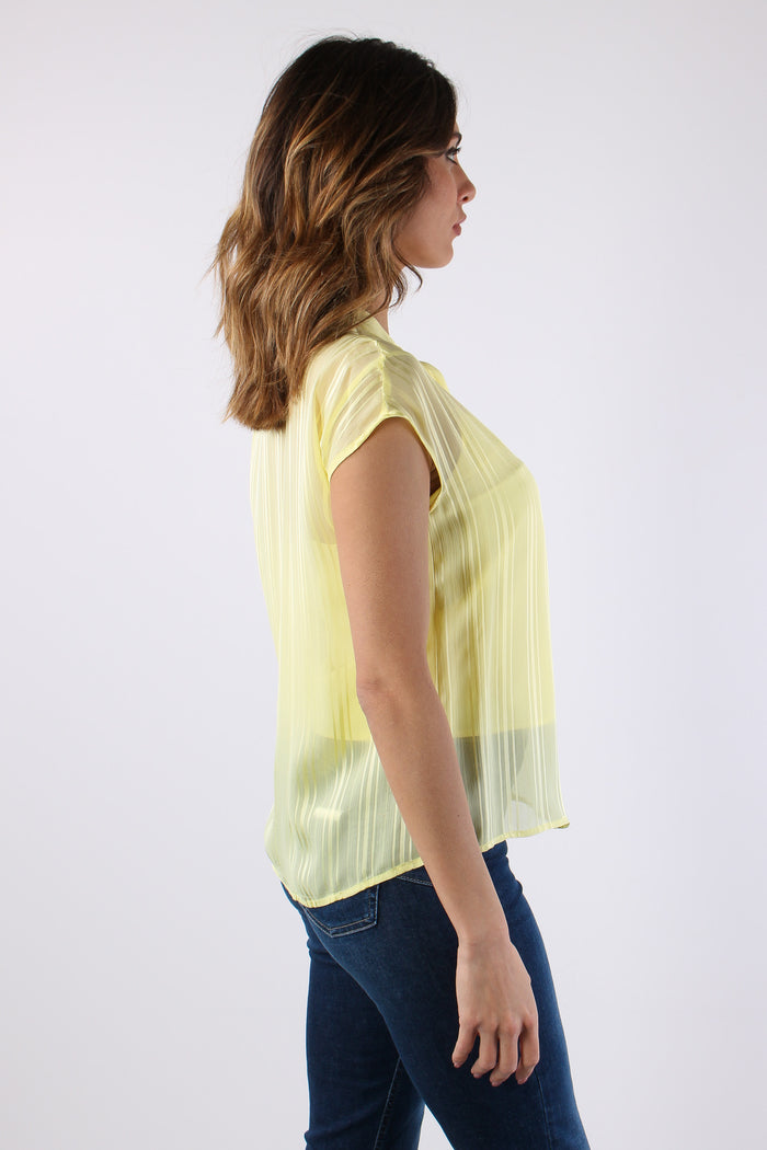 Casacca Sm Effetto Rigato Lemon Juice-7