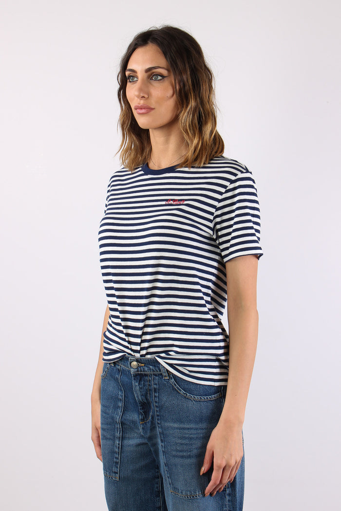 T-shirt Riga Logo Bianco/blu-3