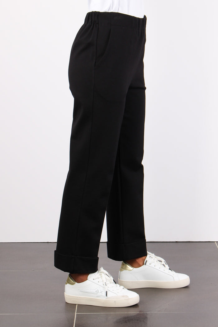 Pantalone Gamba Dritta Nero-7