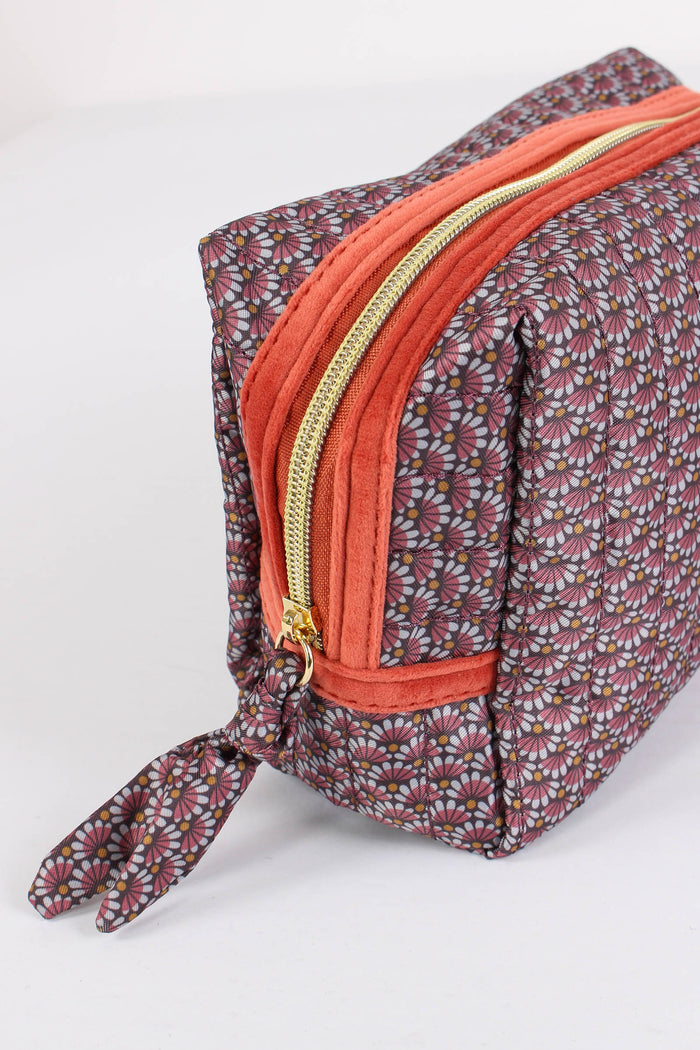 Pochette Patch Lettera L Fango/corallo-5