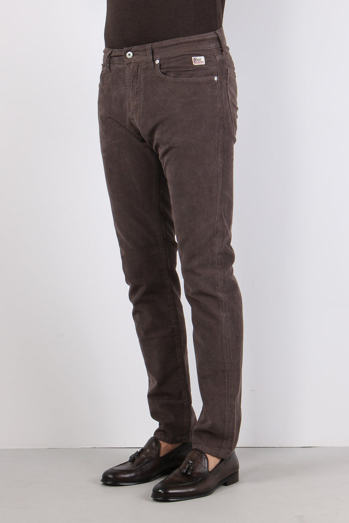 Pantalone Velluto Millerighe Read Choco-3
